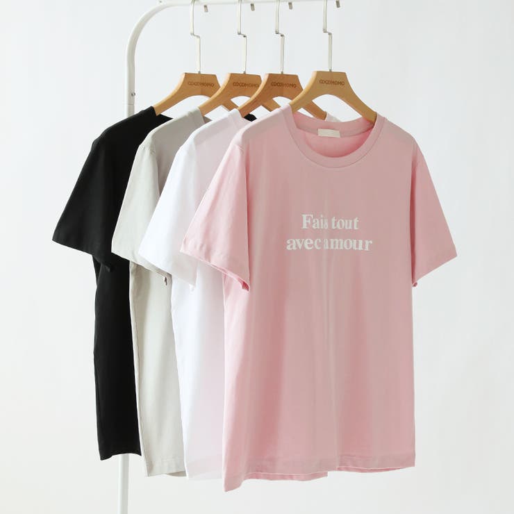 tシャツ 英字ロゴTシャツ 韓国ファッション | COCOMOMO | 詳細画像19 