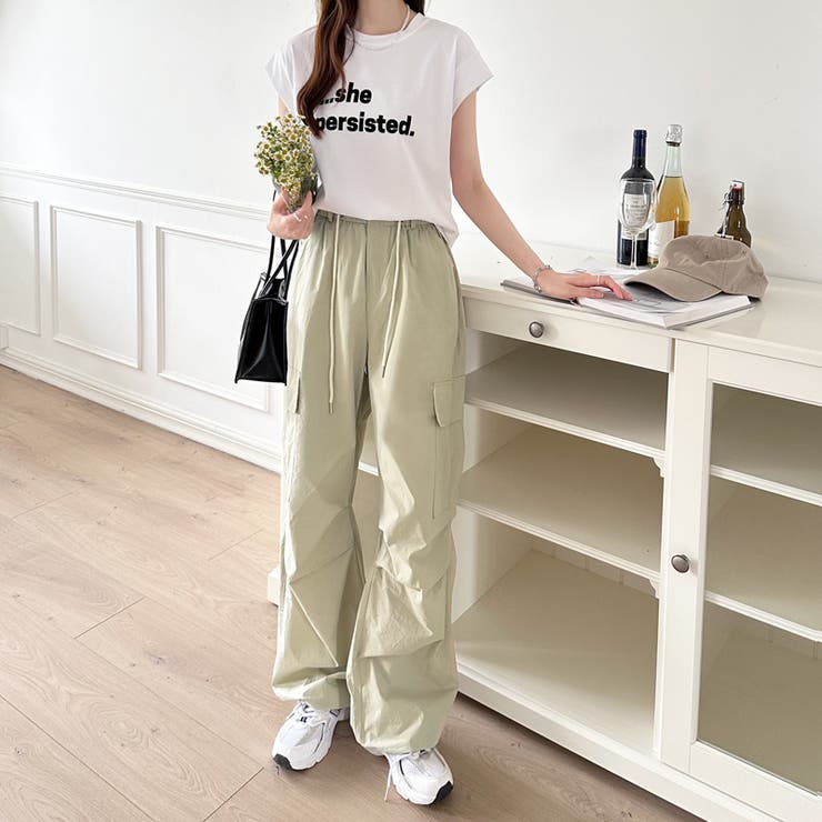 カーゴパンツ パラシュートパンツ 韓国ファッション[品番