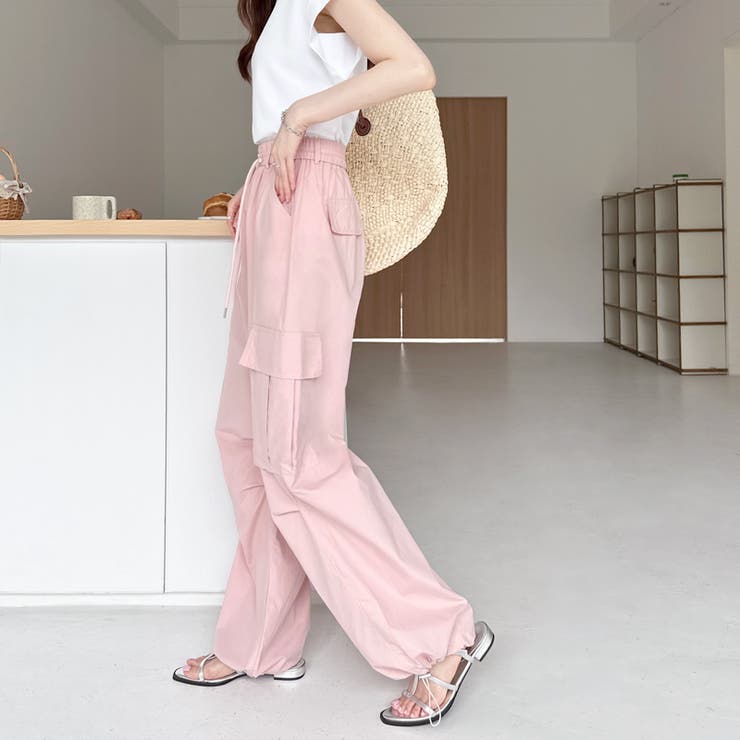 カーゴパンツ パラシュートパンツ 韓国ファッション[品番