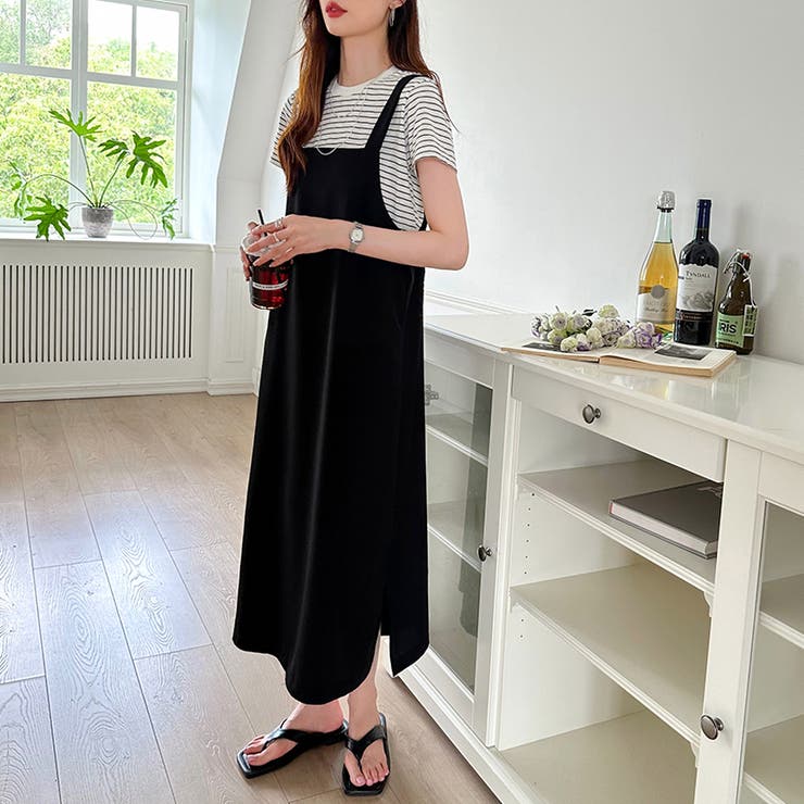 サロペットスカート サロペット ワンピース | COCOMOMO | 詳細画像26 