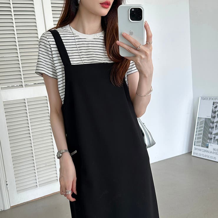 サロペットスカート サロペット ワンピース | COCOMOMO | 詳細画像27 