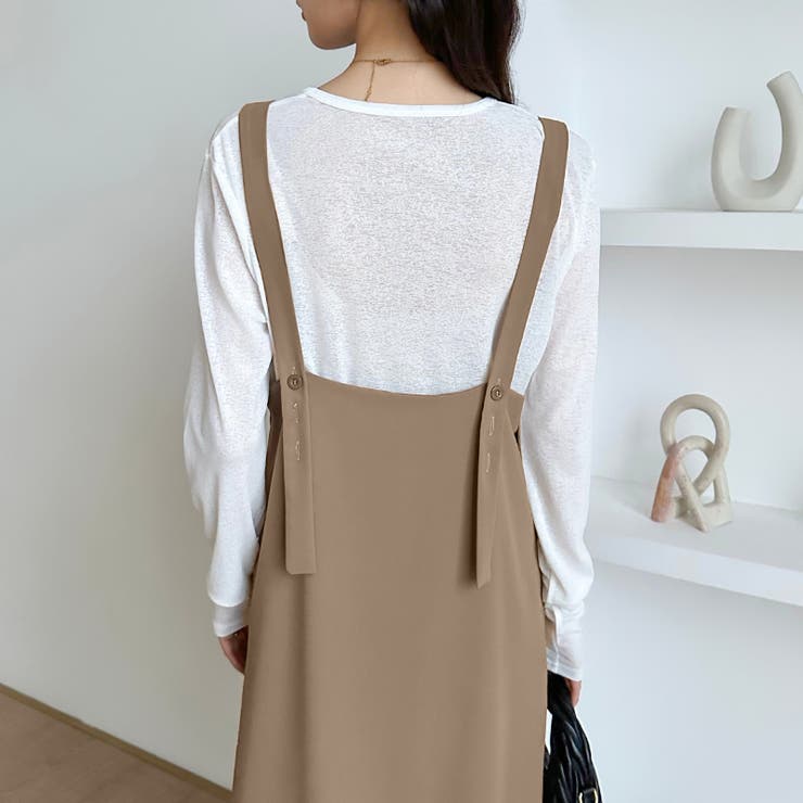 サロペットスカート サロペット ワンピース | COCOMOMO | 詳細画像6 