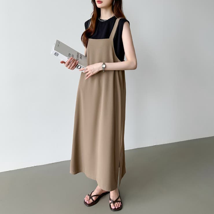 サロペットスカート サロペット ワンピース | COCOMOMO | 詳細画像9 