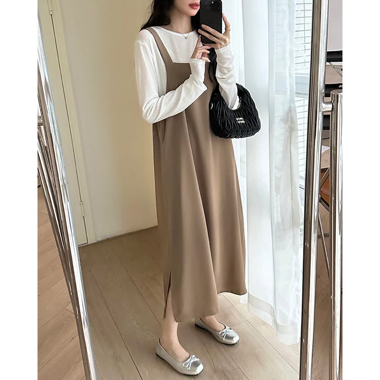 サロペットスカート サロペット ワンピース | COCOMOMO | 詳細画像7 