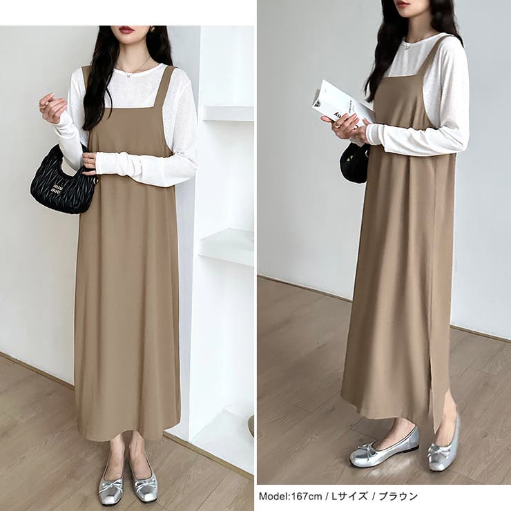 サロペットスカート サロペット ワンピース | COCOMOMO | 詳細画像5 