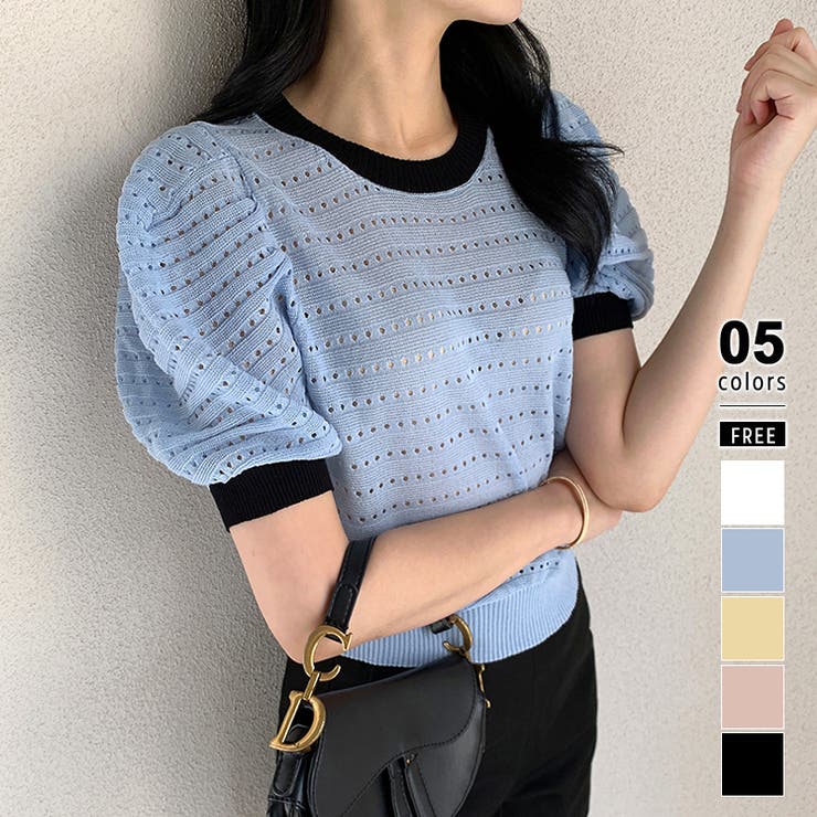 楽天市場】【4/25！クーポンで1,690円】 サマーニット 半袖