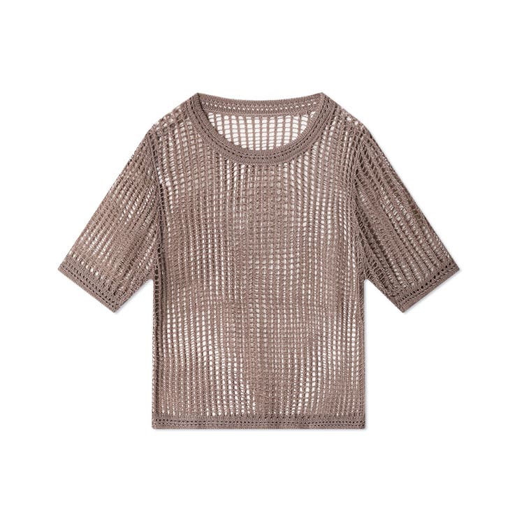 メッシュニット 透かし編み 韓国ファッション | COCOMOMO | 詳細画像23 