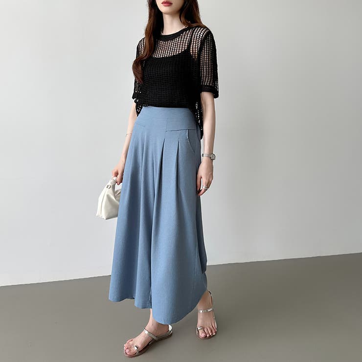 メッシュニット 透かし編み 韓国ファッション | COCOMOMO | 詳細画像18 