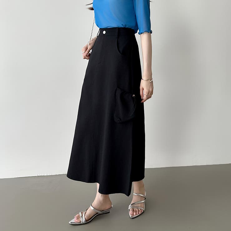 カーゴスカート ロングスカート ドロストポケット付き | COCOMOMO | 詳細画像16 