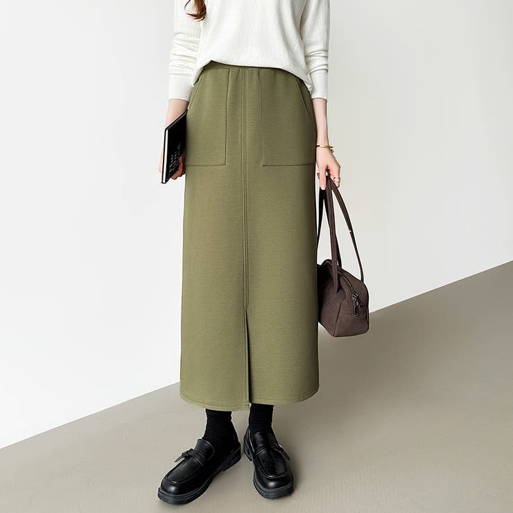 裏起毛あり なし選べるタイプ タイトスカート | COCOMOMO | 詳細画像52 