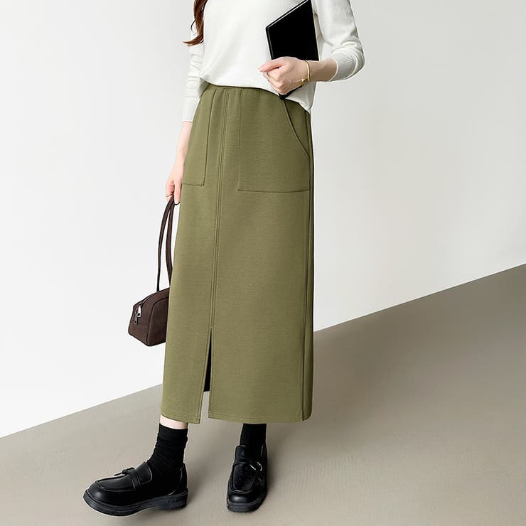 裏起毛あり なし選べるタイプ タイトスカート | COCOMOMO | 詳細画像53 