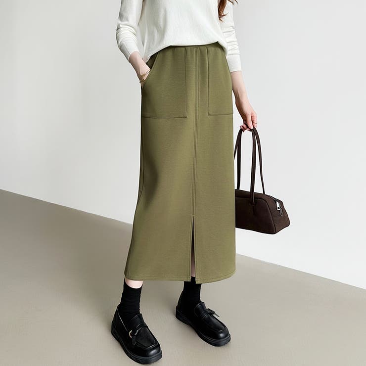 裏起毛あり なし選べるタイプ タイトスカート | COCOMOMO | 詳細画像54 