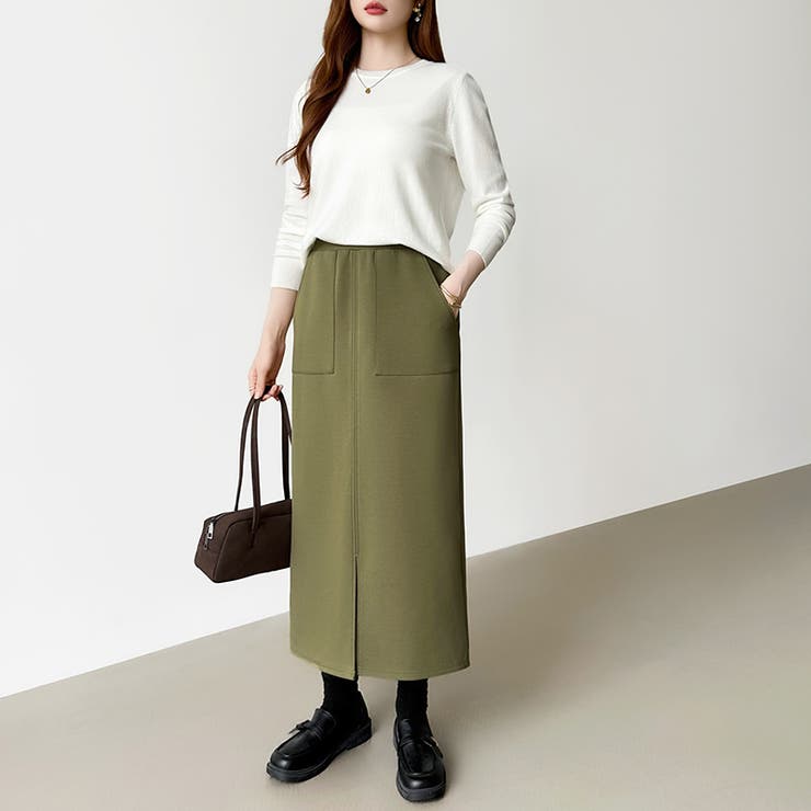 裏起毛あり なし選べるタイプ タイトスカート | COCOMOMO | 詳細画像55 