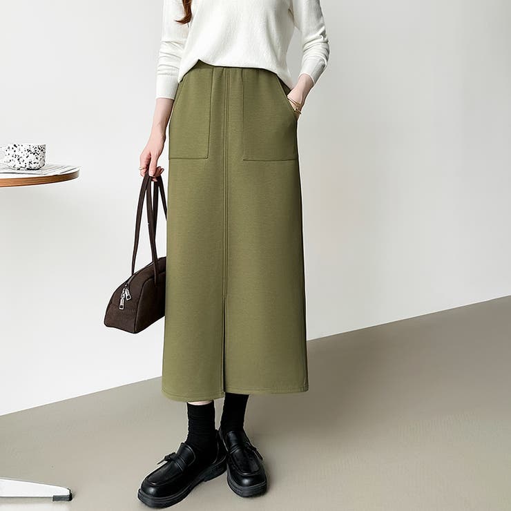 裏起毛あり なし選べるタイプ タイトスカート | COCOMOMO | 詳細画像57 