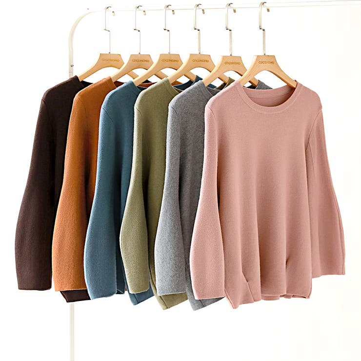 ニットトップス 立体フォルム オフィスカジュアル | COCOMOMO | 詳細画像62 