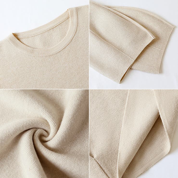 ニットトップス 立体フォルム オフィスカジュアル | COCOMOMO | 詳細画像63 