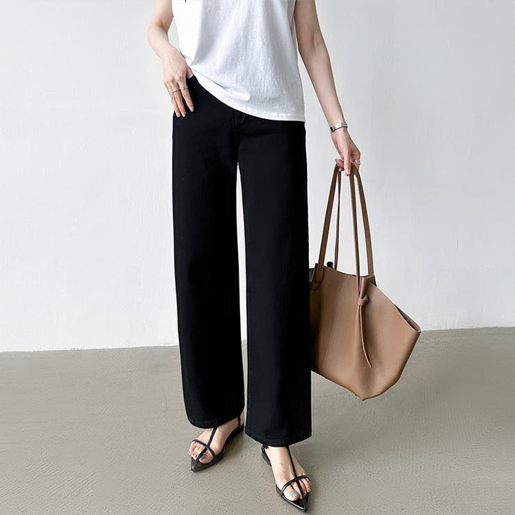 新色登場！楽革命デニム 疲れないストレッチデニム ウエスト調整ボタン付き | COCOMOMO | 詳細画像37 