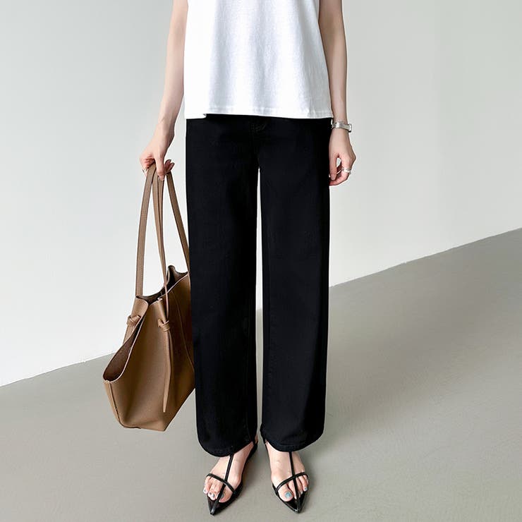 新色登場！楽革命デニム 疲れないストレッチデニム ウエスト調整ボタン付き | COCOMOMO | 詳細画像42 