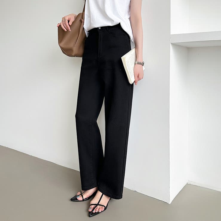 新色登場！楽革命デニム 疲れないストレッチデニム ウエスト調整ボタン付き | COCOMOMO | 詳細画像43 