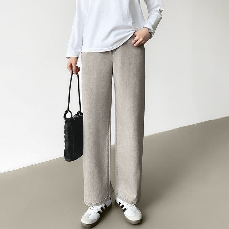 新色登場！楽革命デニム 疲れないストレッチデニム ウエスト調整ボタン付き | COCOMOMO | 詳細画像6 