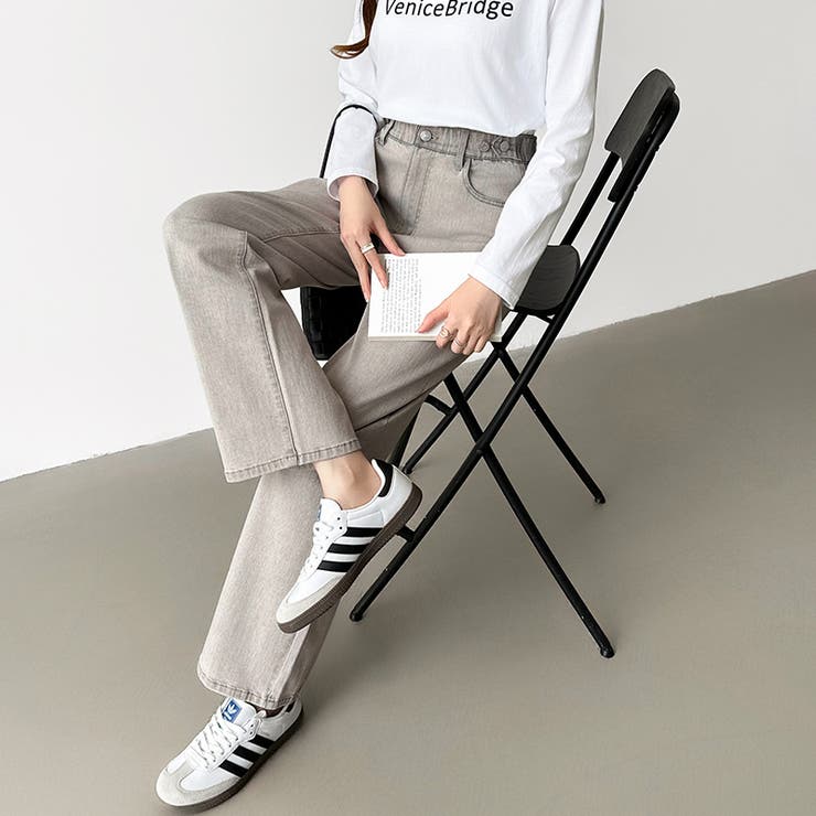 新色登場！楽革命デニム 疲れないストレッチデニム ウエスト調整ボタン付き | COCOMOMO | 詳細画像7 