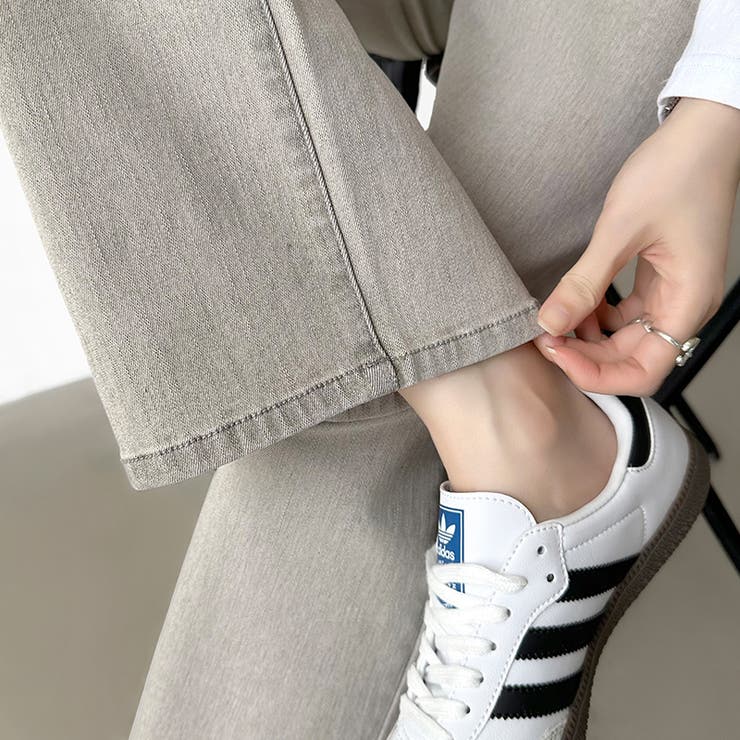 新色登場！楽革命デニム 疲れないストレッチデニム ウエスト調整ボタン付き | COCOMOMO | 詳細画像14 