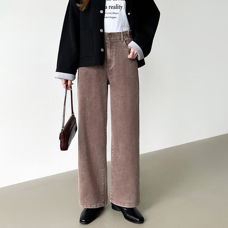 新色登場！楽革命デニム 疲れないストレッチデニム ウエスト調整ボタン付き | COCOMOMO | 詳細画像52 