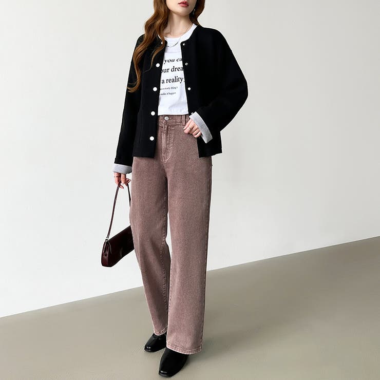 新色登場！楽革命デニム 疲れないストレッチデニム ウエスト調整ボタン付き | COCOMOMO | 詳細画像58 