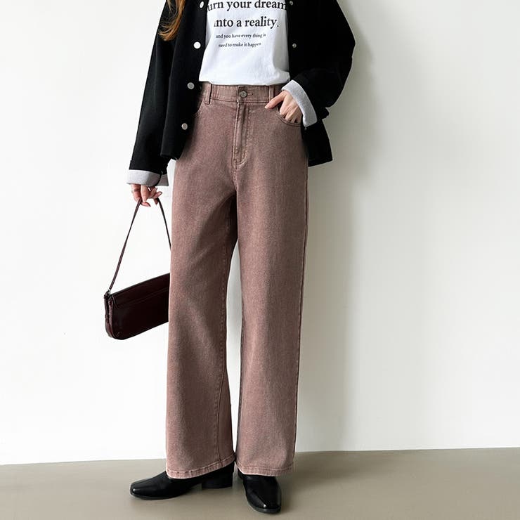 新色登場！楽革命デニム 疲れないストレッチデニム ウエスト調整ボタン付き | COCOMOMO | 詳細画像60 