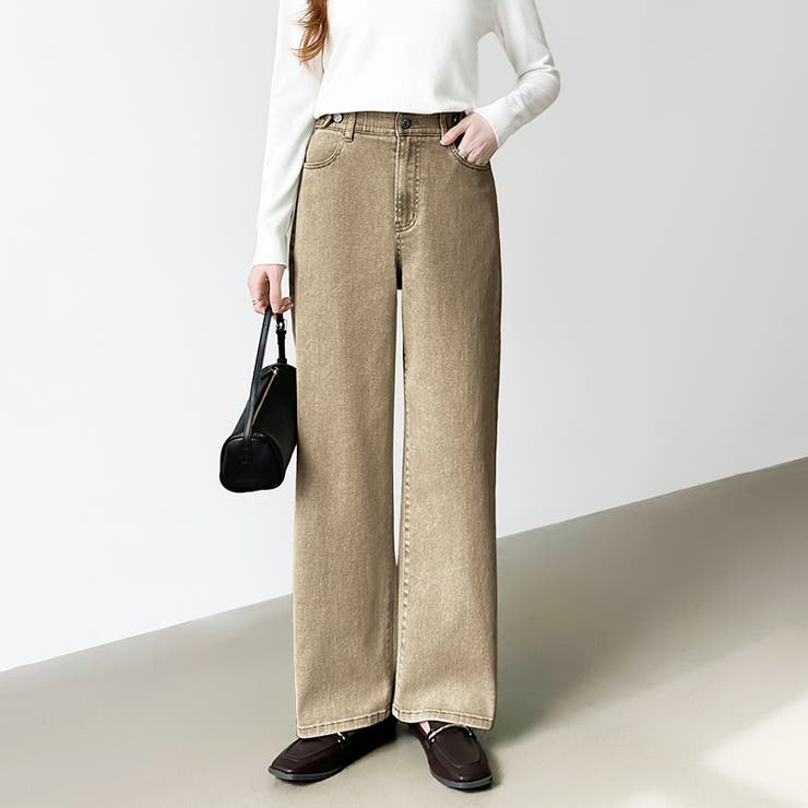 新色登場！楽革命デニム 疲れないストレッチデニム ウエスト調整ボタン付き | COCOMOMO | 詳細画像62 