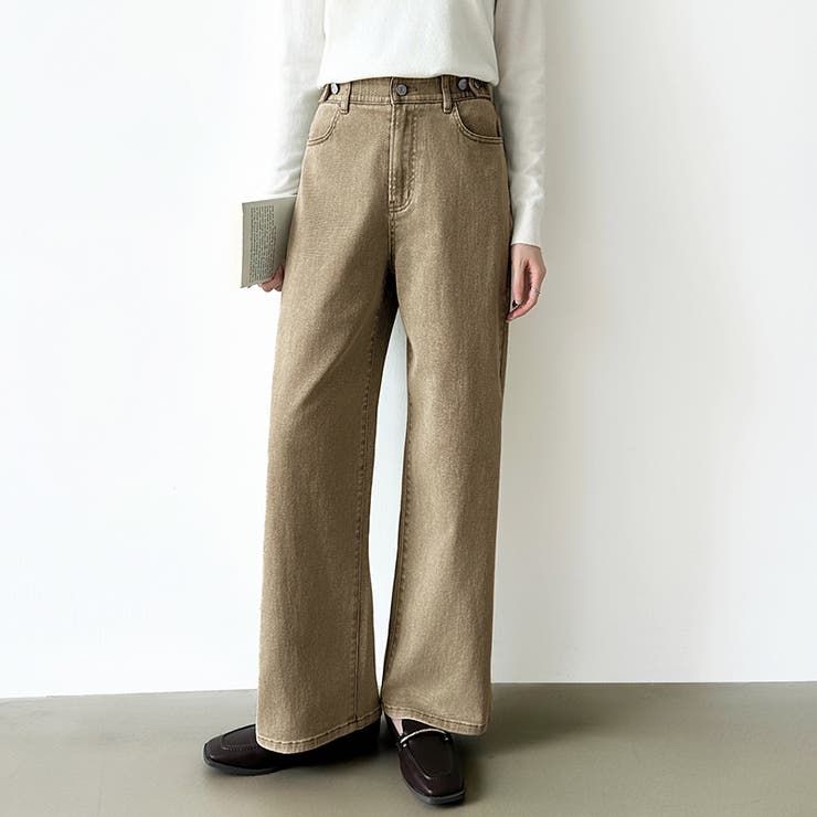 新色登場！楽革命デニム 疲れないストレッチデニム ウエスト調整ボタン付き | COCOMOMO | 詳細画像64 