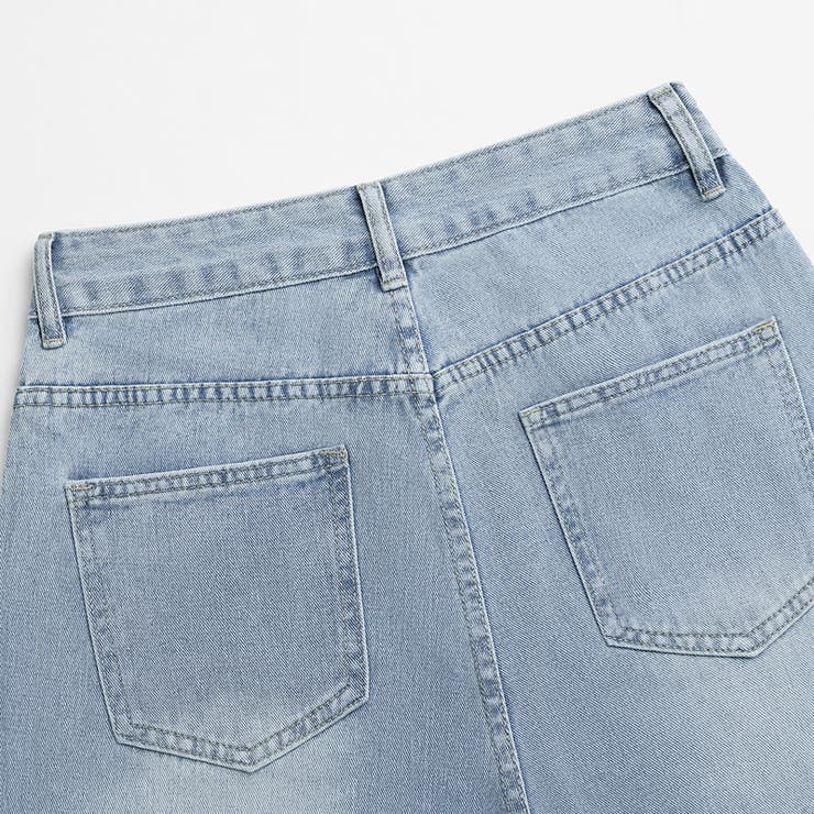 ラインストーンデニム キラキラビジュー付き デニムパンツ[品番