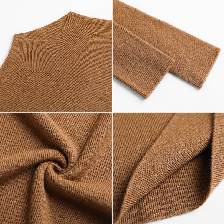 ハイネックニット ニットトップス リブニット | COCOMOMO | 詳細画像18 