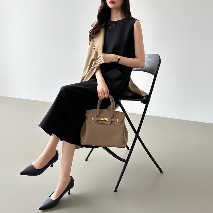 ノースリーブワンピース ロングワンピース オケージョン[品番