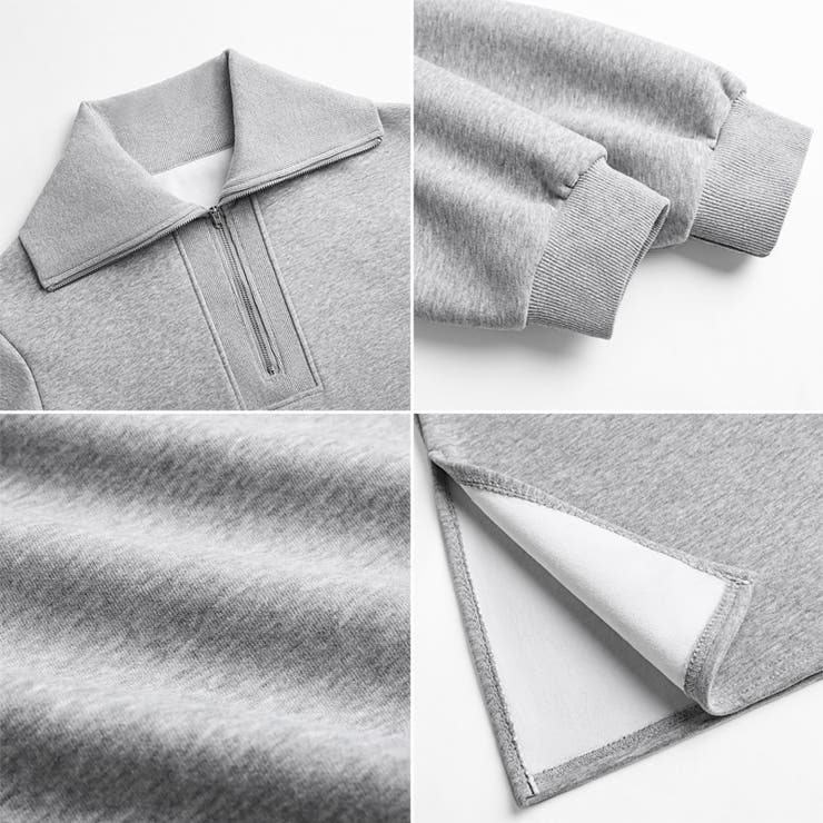 裏起毛 ハーフジップワンピース ロングワンピース | COCOMOMO | 詳細画像34 