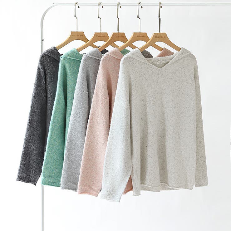 セーラーカラーニット Vネック プルオーバーニット | COCOMOMO | 詳細画像19 