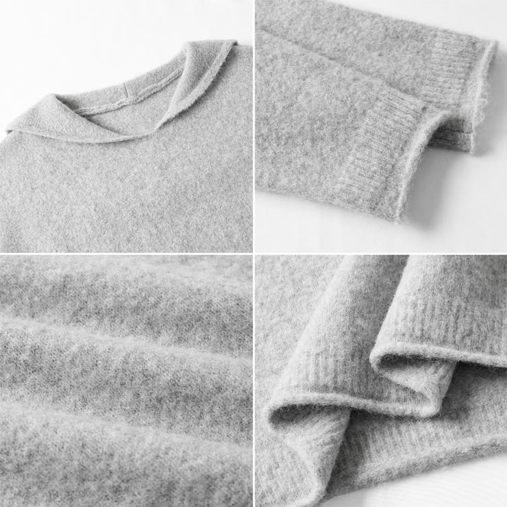 セーラーカラーニット Vネック プルオーバーニット | COCOMOMO | 詳細画像20 