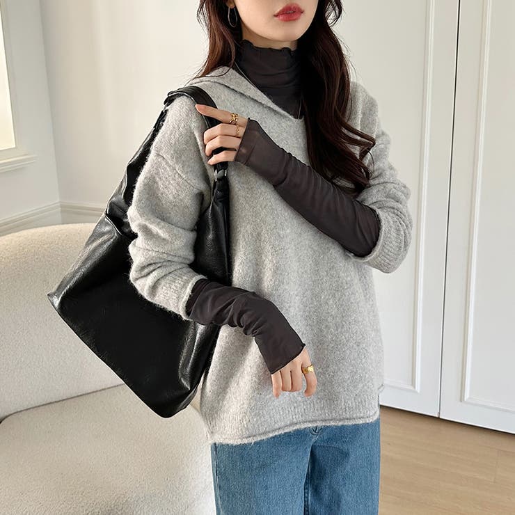 セーラーカラーニット Vネック プルオーバーニット | COCOMOMO | 詳細画像16 