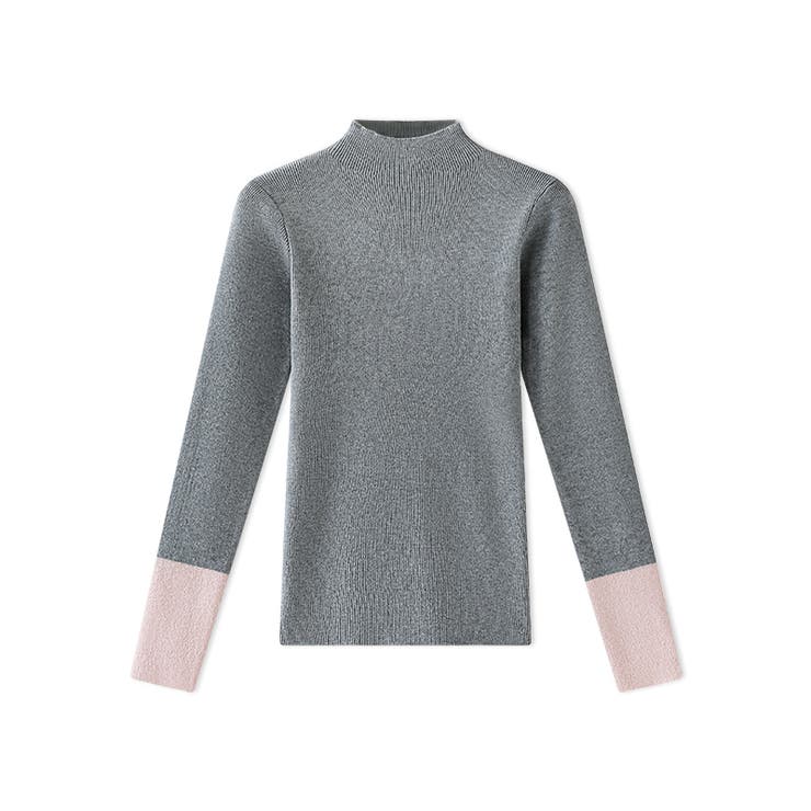 配色ニット リブニット ハイネック | COCOMOMO | 詳細画像51 