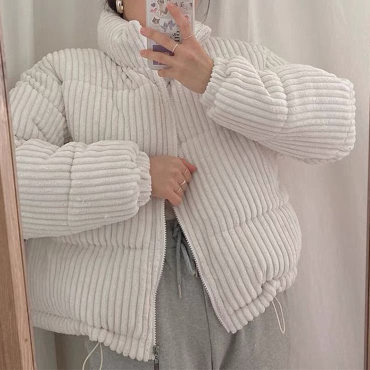 メンズ コーデュロイ 中綿 ジャケット 男女兼用 ストリート系