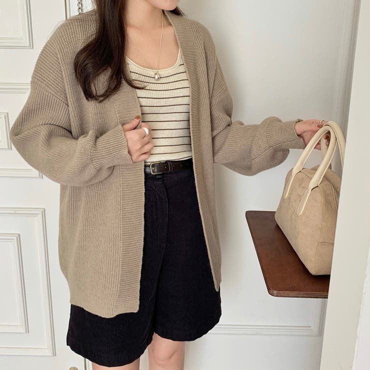 moose's ニットカーディガンRich cardigan brown moose´s ニットカーディガンRich cardigan brown