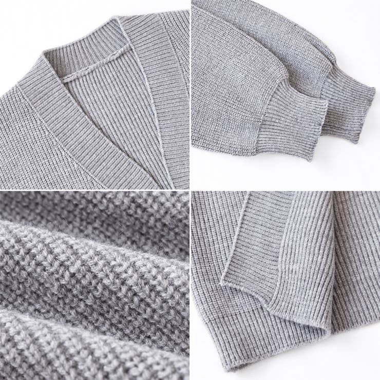 ニットカーディガン ボリューム袖 トッパーカーディガン | COCOMOMO | 詳細画像31 