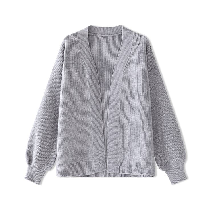 ニットカーディガン ボリューム袖 トッパーカーディガン | COCOMOMO | 詳細画像34 