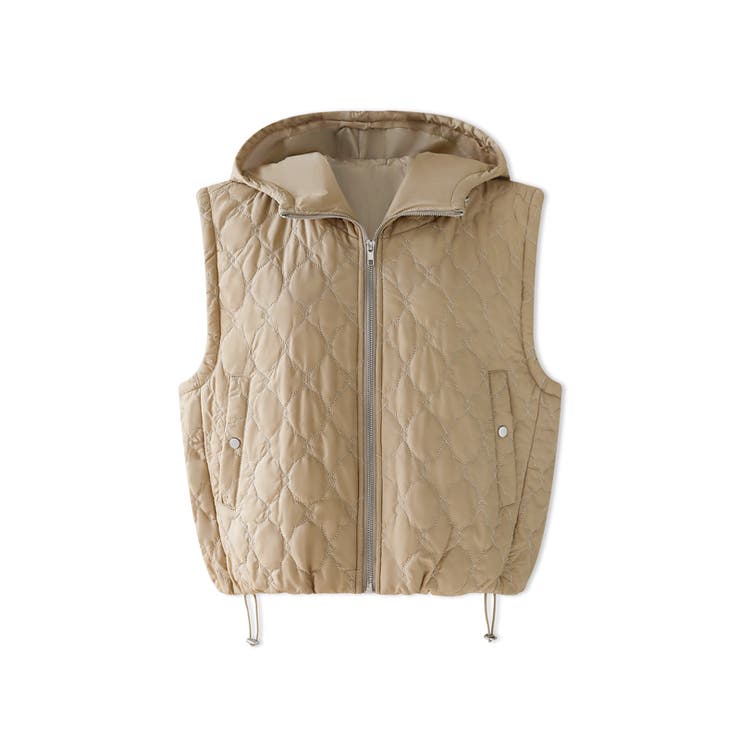 キルティング セットアップ スカートベスト上下セット[品番