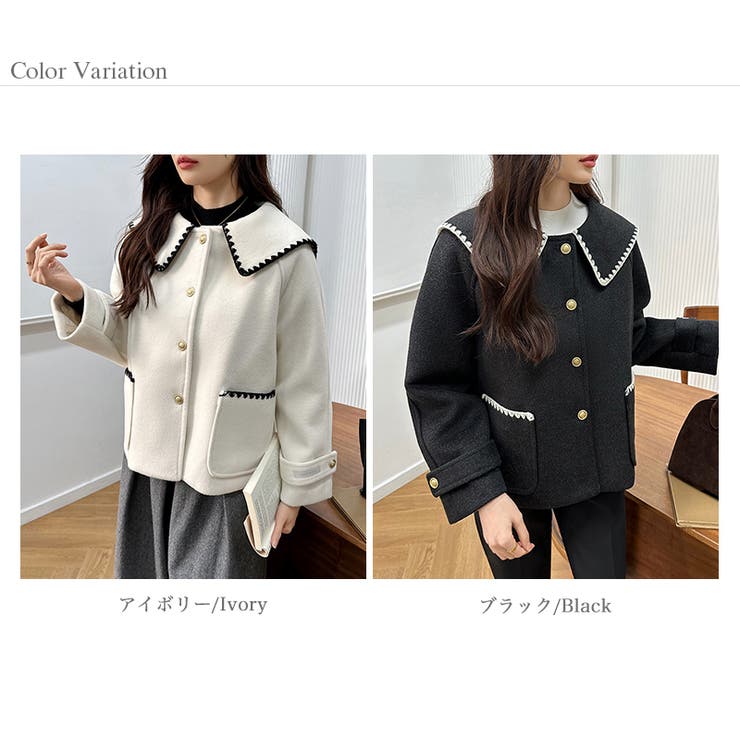 38 ジョーゼットギャザースリーブショートコート C240-006 38 ジョー