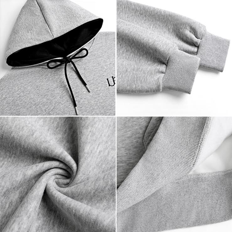 裏起毛 パーカー バイカラーフード付き | COCOMOMO | 詳細画像23 