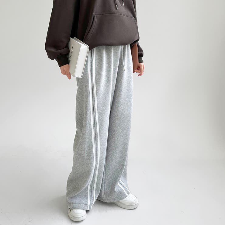 裏起毛 トラックパンツ ラインパンツ | COCOMOMO | 詳細画像12 