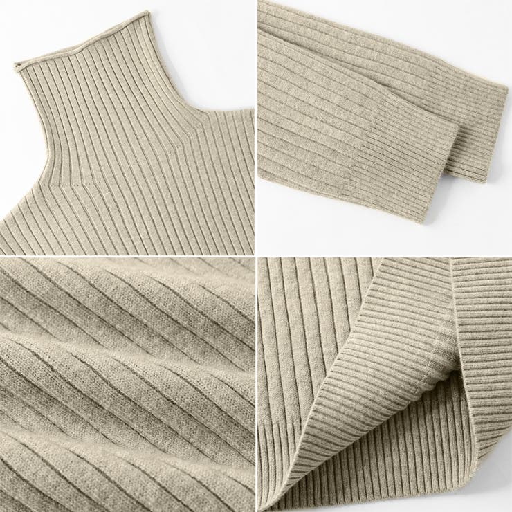 やわらかリブタートルネック タートルネック リブニット | COCOMOMO | 詳細画像24 