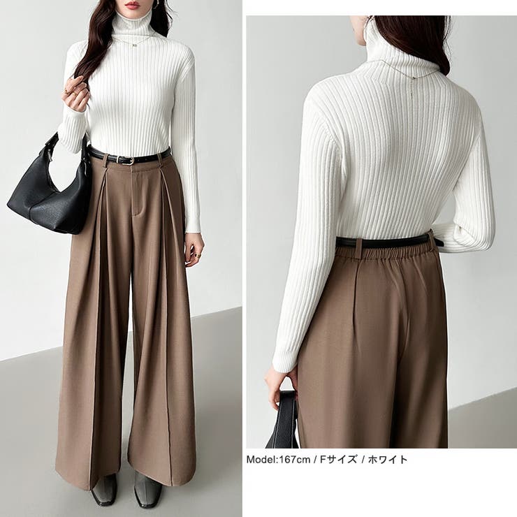 やわらかリブタートルネック タートルネック リブニット | COCOMOMO | 詳細画像5 