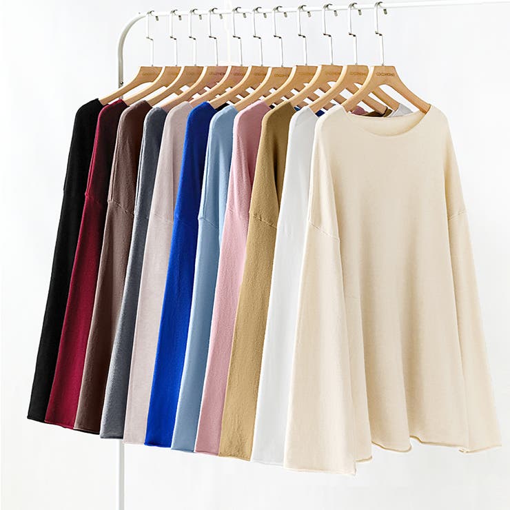 もっちり柔らかルーズニット ボートネックニット オフィスカジュアル | COCOMOMO | 詳細画像42 